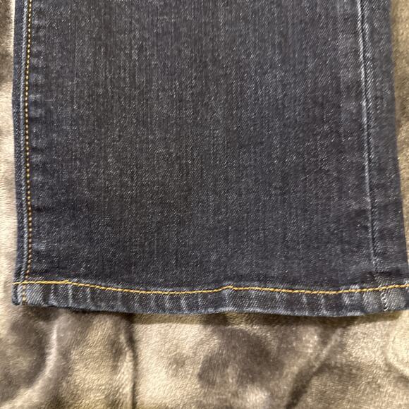 Lands End Mid Rise Straight Jeans Womens Size 14 Blue Stretch Denim Pockets - Picture 3 of 13